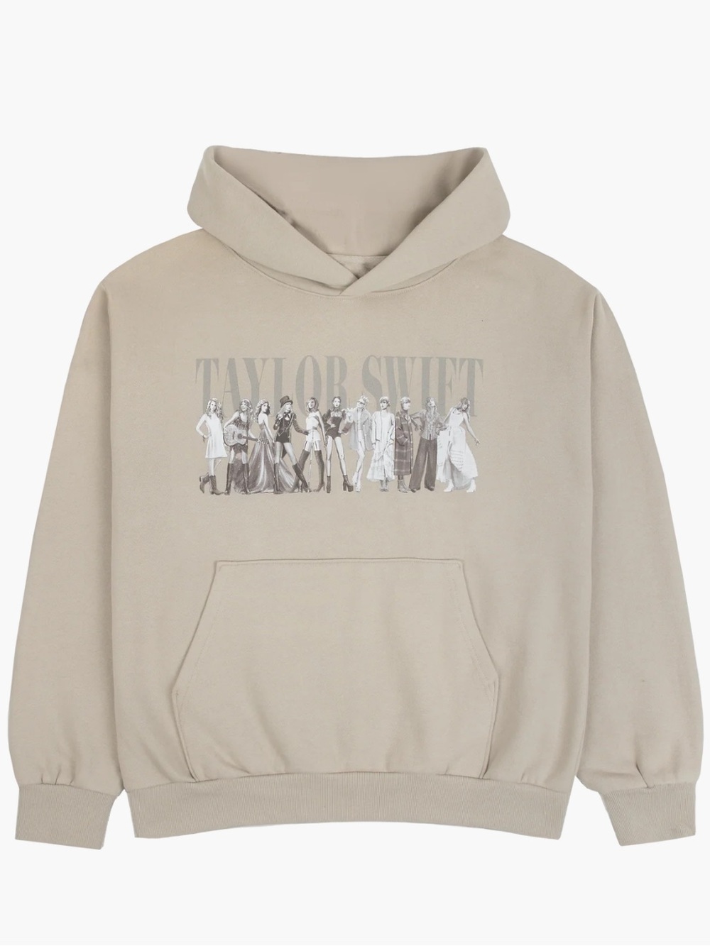 Taylor Swift Eras Beige Hoodie Size Large – Official Licensed TTPD